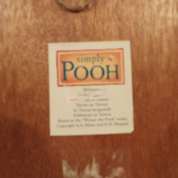 +Vintage Disney Simply Pooh Tile Trivet Wall Hang Winnie Piglet Eeyore & Tigger - Picture 4 of 4